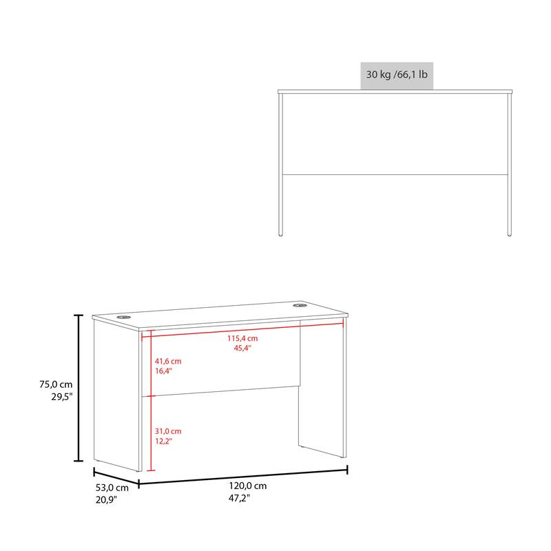 30 Inch High Writing Desk Modern Home Office Furniture