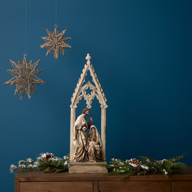 Holy Family with Arch Nativity Christmas Decoration - 23.25"
