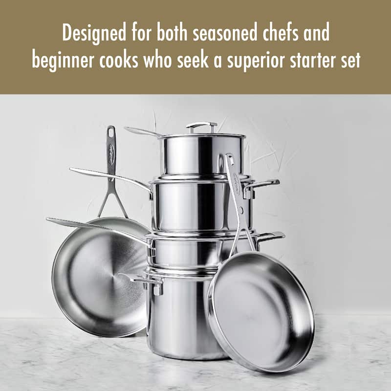 Demeyere Industry 5-Ply 10-pc Stainless Steel Cookware Set