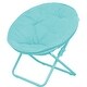 preview thumbnail 4 of 7, Kids' Solid Color Faux Fur Folding Saucer Chair