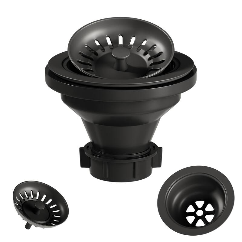 VIGO 3.5" W Kitchen Sink Drain Assembly with Strainer and Basket Stopper