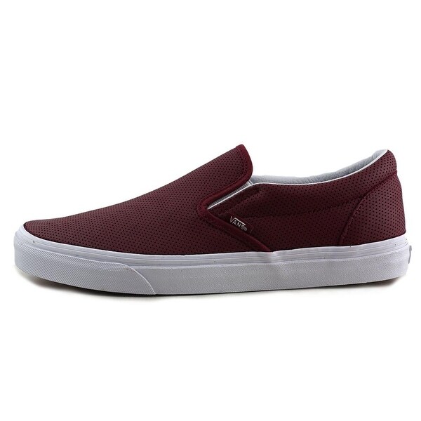 vans slip on skate shoe burgundy