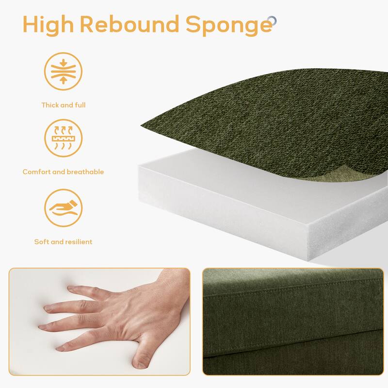 Tufted-Fabric-Upholstered-Accent Chair