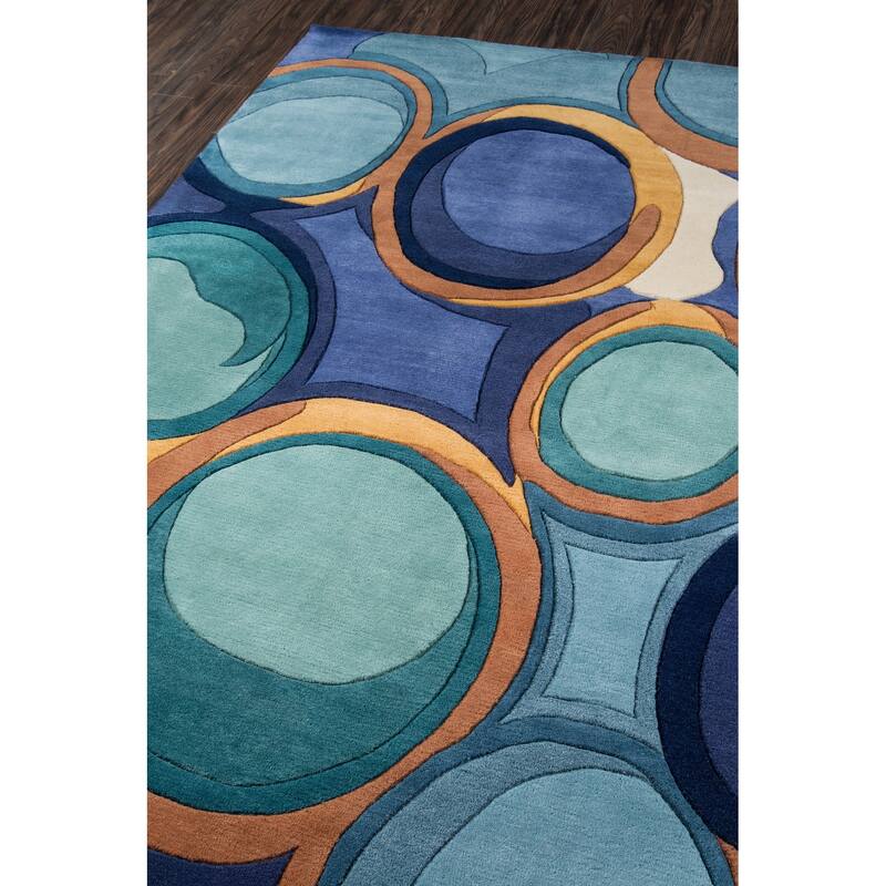 Momeni New Wave Hand Tufted New Zealand Wool Contemporary Geometric Area Rug