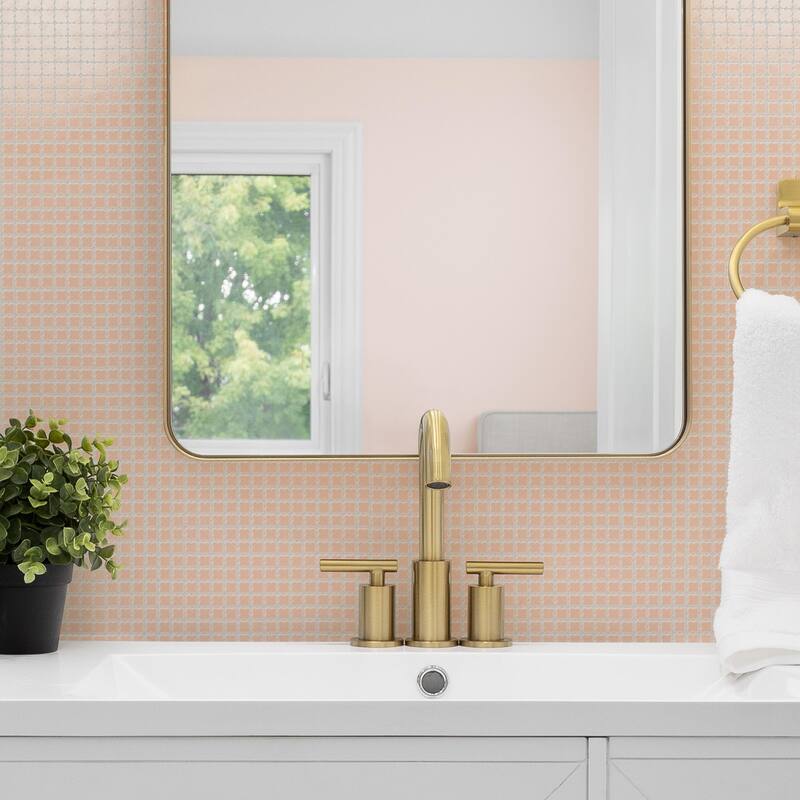 Merola Tile Fioretti Glossy Pink 12" x 12" Porcelain Floor and Wall Tile