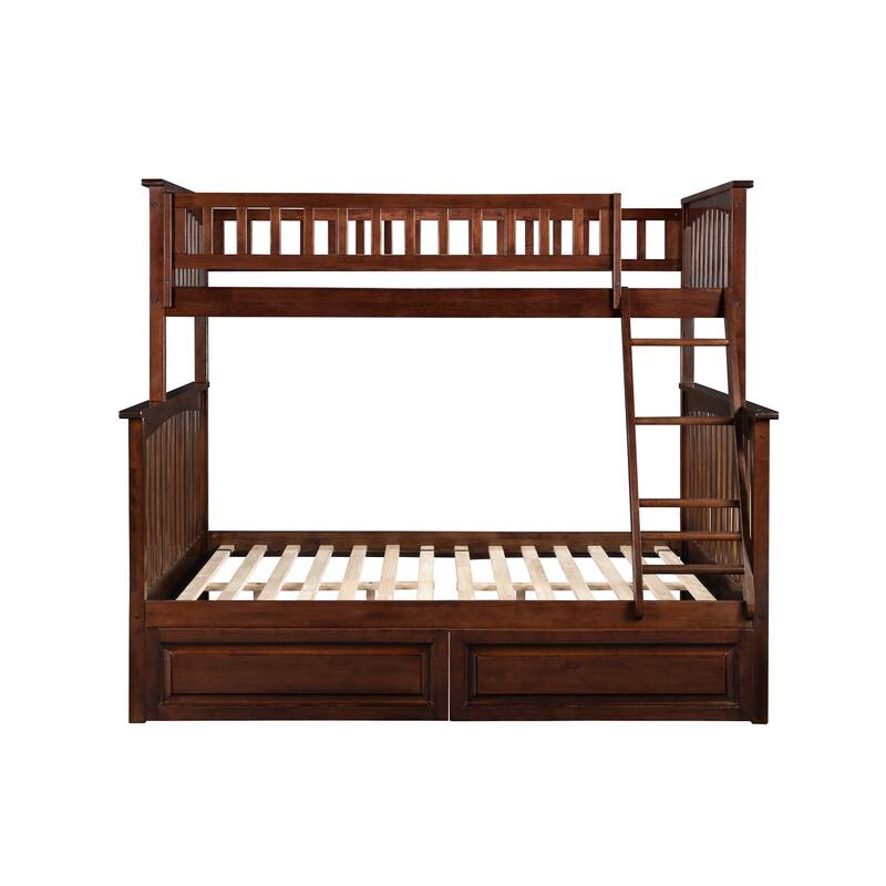 Bunk Bed with Drawers - Space Saving Design, Sturdy Frame & Turbo Charger