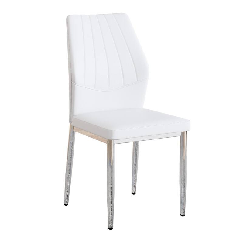 Ergonomic Dining Chair with PU Backrest - Comfort & Style for Modern Dining