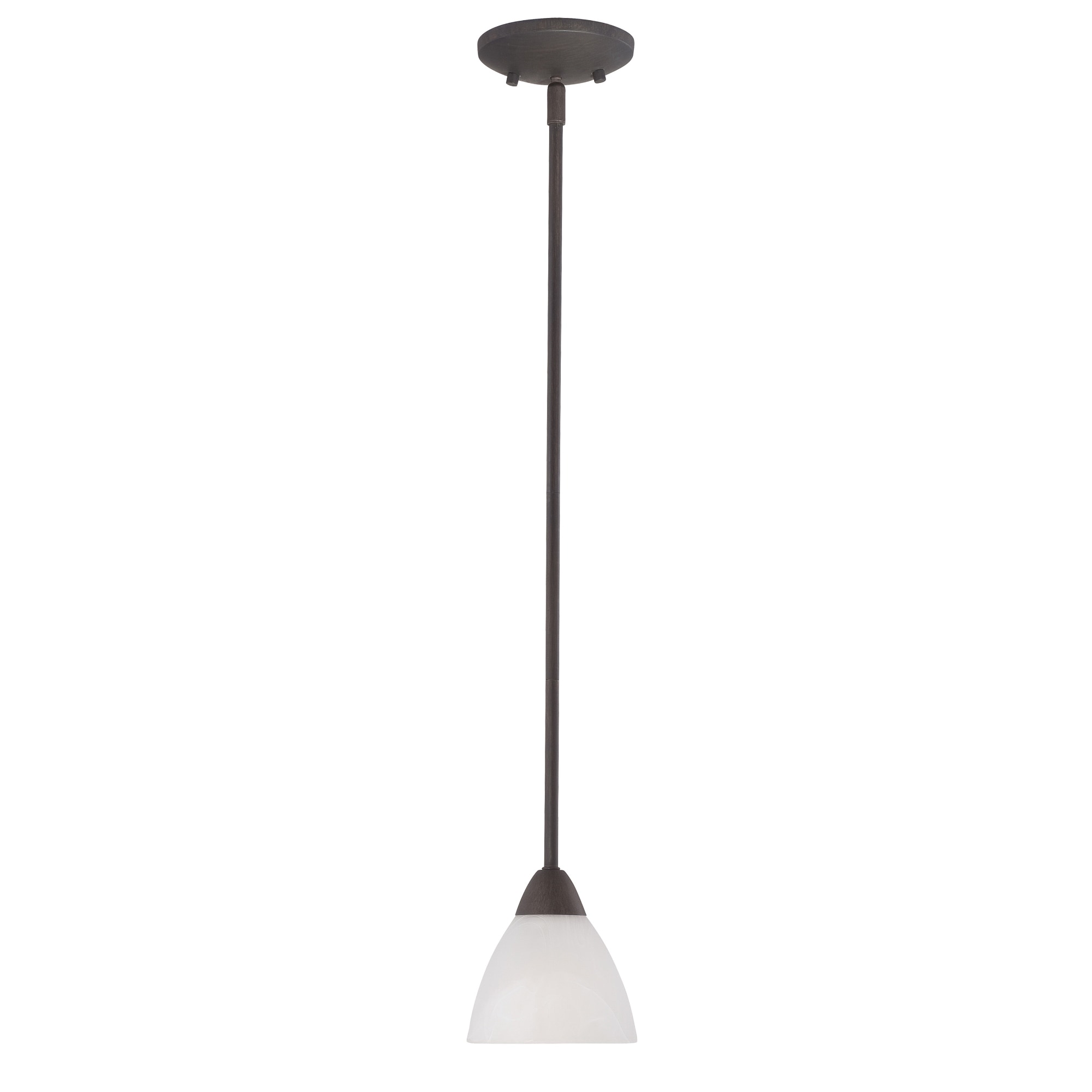 Mini Hanging Ceiling Pendant Light with Frosted Glass Shade - 6"