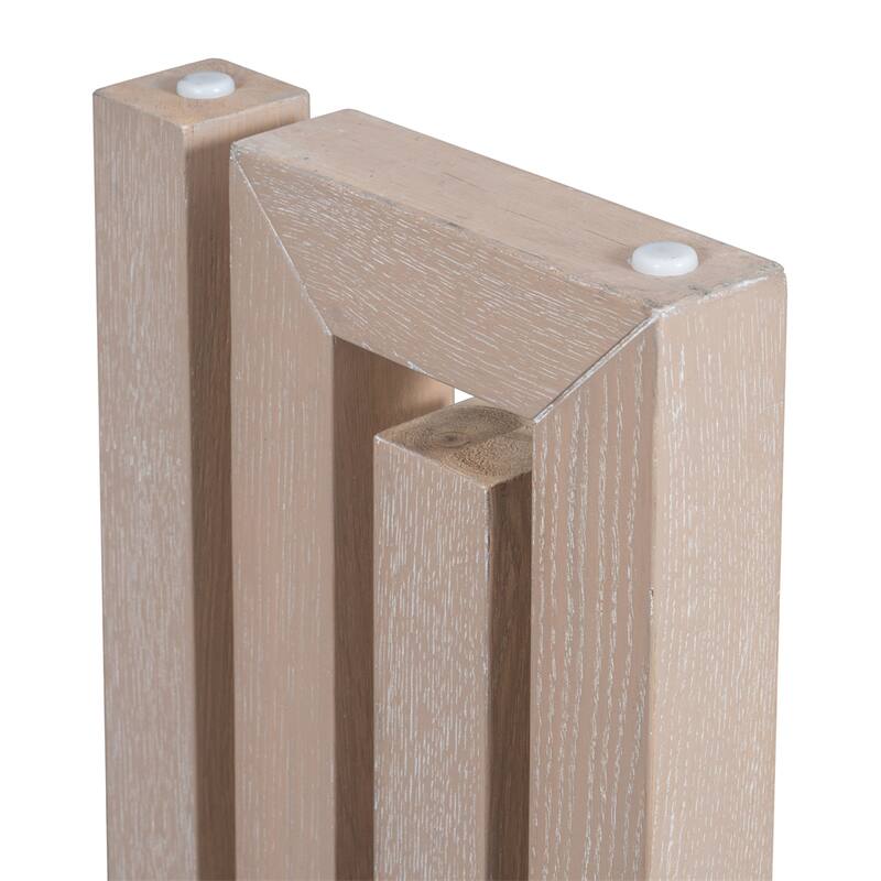 Uniquely Designed Oak Veneer Console Table w/Distinctive Side Shapes