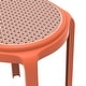 preview thumbnail 32 of 48, Tresse All-Weather Round Stackable Dining Stool with Wicker-Style Seat for Indoor, Outdoor, Patio, and Kitchen - Fully Assembled