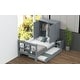 preview thumbnail 34 of 32, Twin Size Platform Bed with Storage Headboard and Footboard, Pull Out Shelves and Twin Size Trundle, Gray