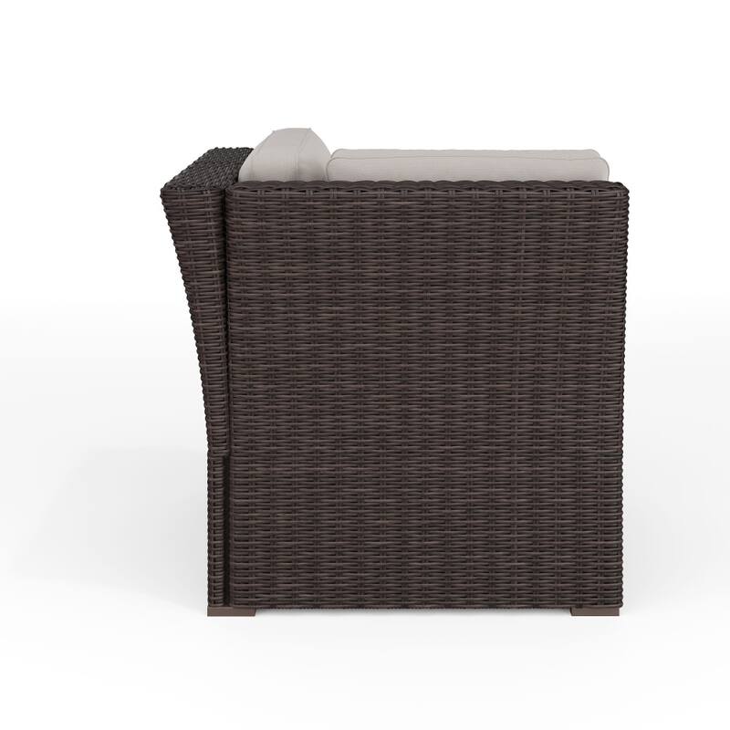 Martha Stewart Outdoor Modular Rattan Wicker Patio Sectional Sofa Corner Seat - 32"W x 32"D x 30"H