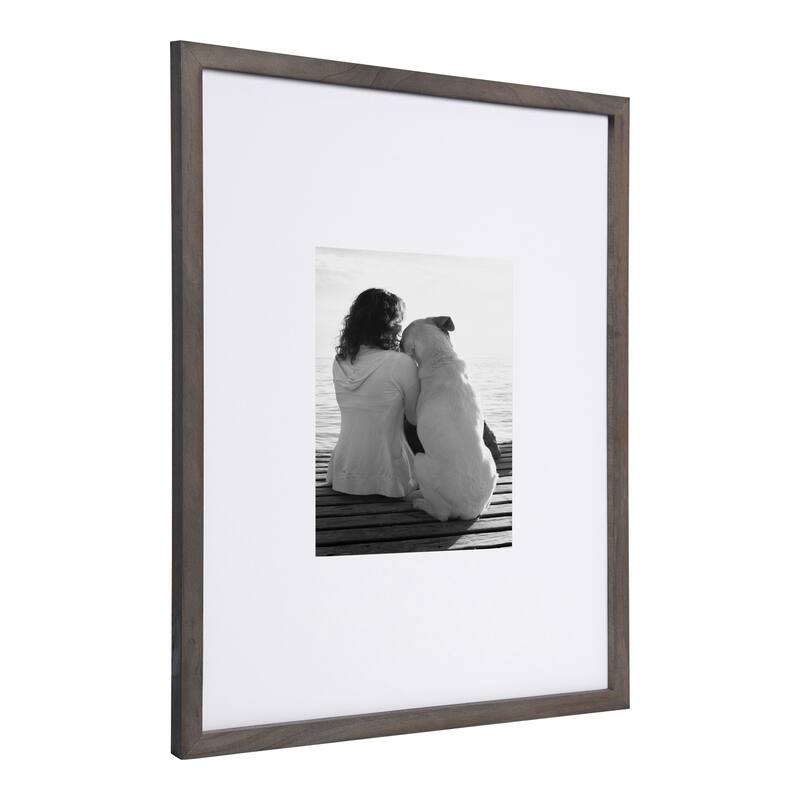 DesignOvation Gallery Wood Wall Picture Frame, Set of 2