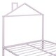preview thumbnail 29 of 43, Full Size House Shaped Metal Platform Bed with Drawers