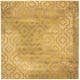 preview thumbnail 66 of 73, SAFAVIEH Porcello Sanije Geometric Trellis Area Rug 6'7" Square - Light Grey/Yellow - Square