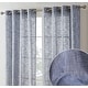 preview thumbnail 8 of 62, HLC.me Madison Faux Linen Textured Sheer Privacy Sun Light Filtering Window Grommet Thick Curtains Panels, Set of 2 54 W x 84 L per panel - Set of 2 - Navy Blue