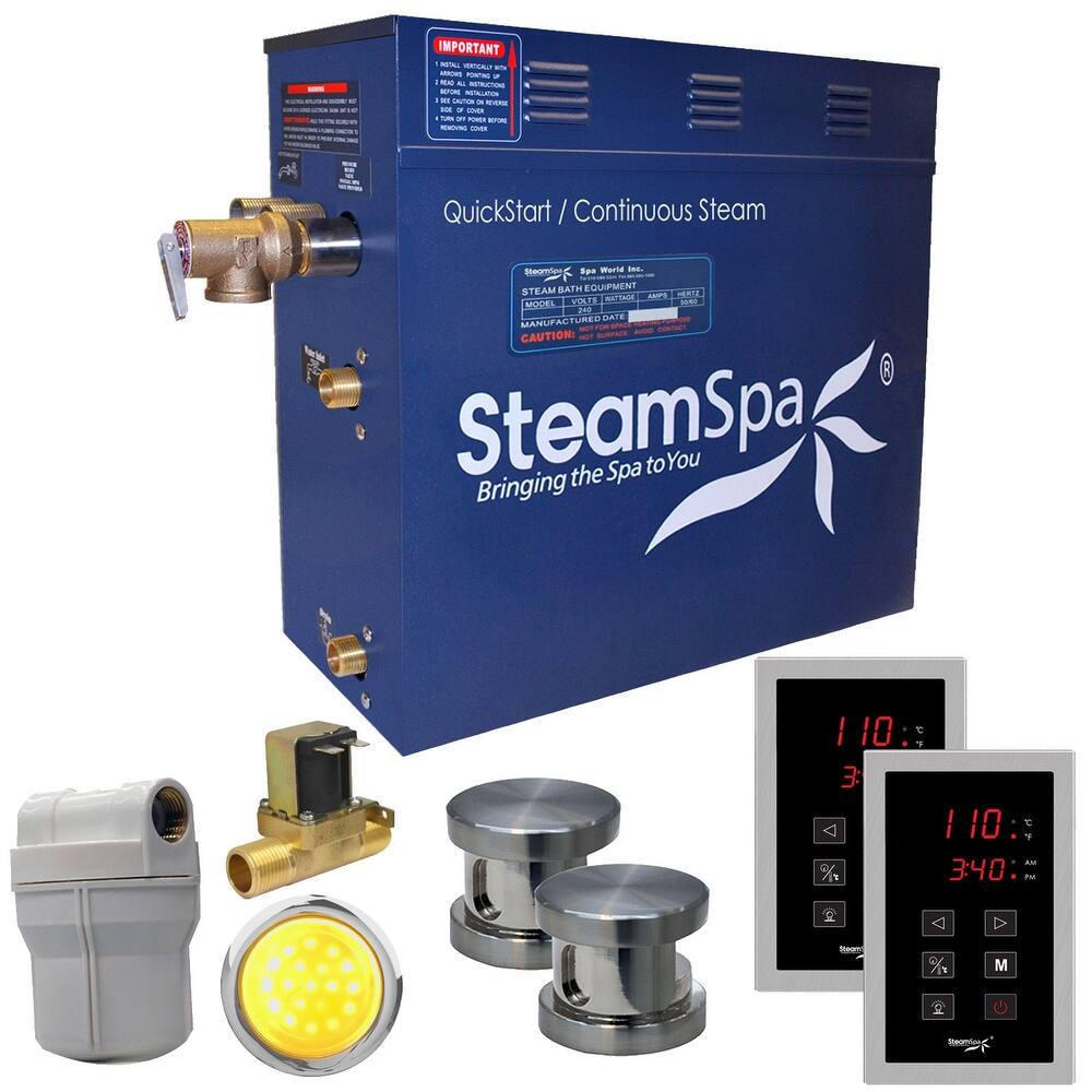 SteamSpa Royal 10.5 KW QuickStart Acu-Steam Bath Generator Package