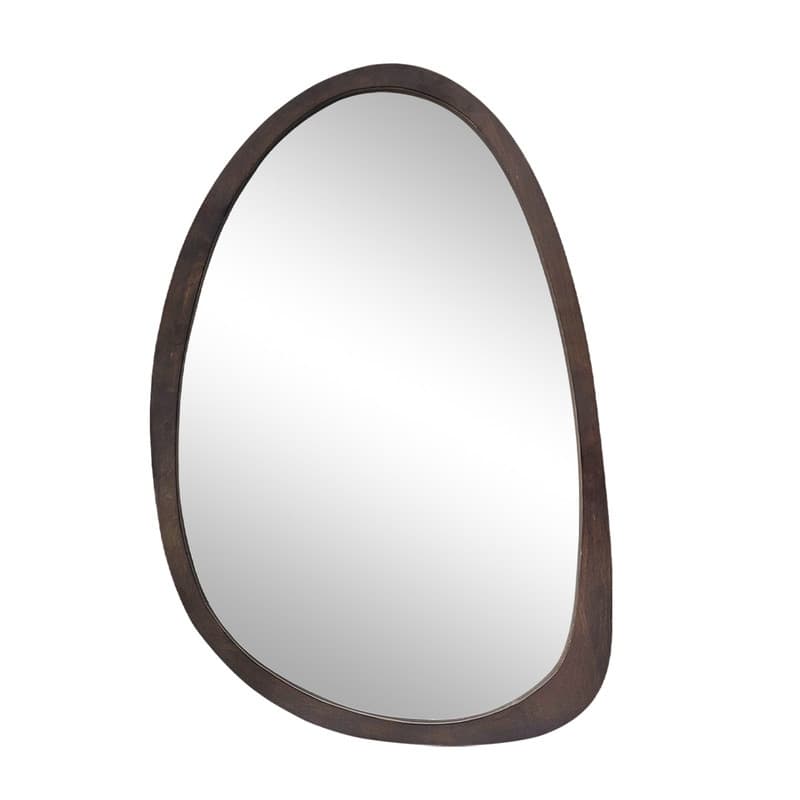 Irregular Mirror,Asymmetrical Wood Wall Frame Abstract Assymetrical Decorative Mirror