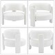 preview thumbnail 9 of 43, Modern Relvet Accent Chair with Spacious Round Seat for Living Room