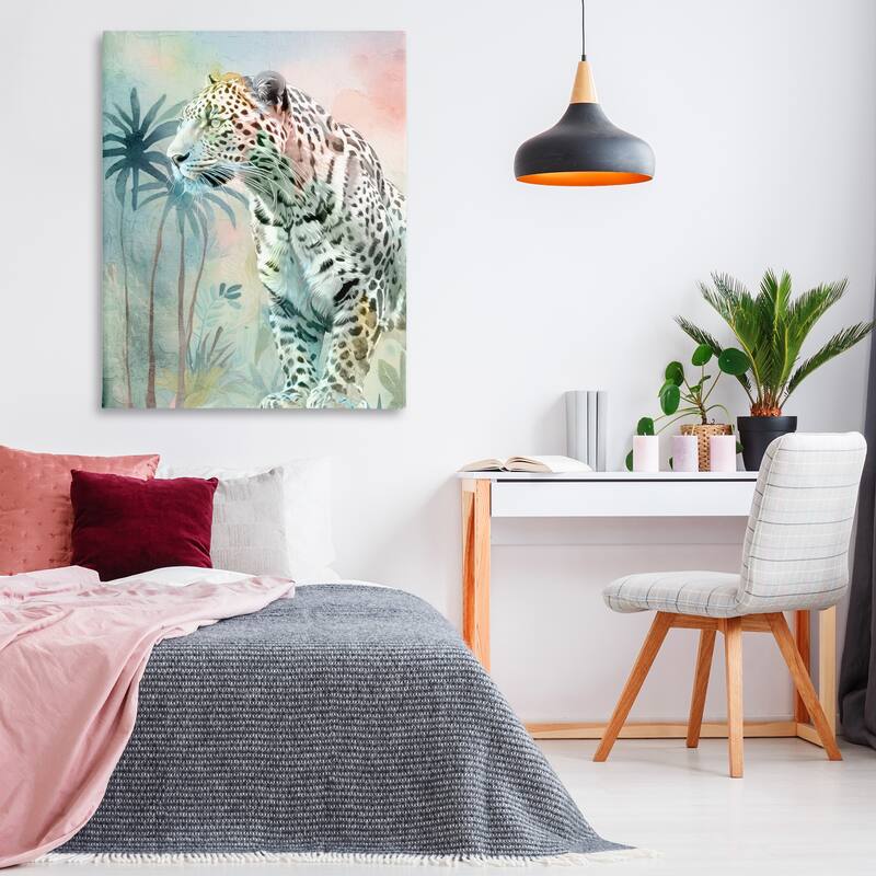 Stupell Gazing Jungle Leopard Canvas Wall Art Design By Kim Allen