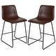 preview thumbnail 6 of 39, Upholstered Counter Height Modern Dining Stools (Set of 2)