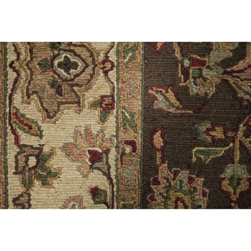 Hand Knotted Oriental 100% Wool Carpet Traditional Brown Sumak Area Rug - 6' 1'' X 4' 1''