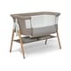 preview thumbnail 1 of 3, Bondi Adjustable Height Bedside Beechwood Bassinet