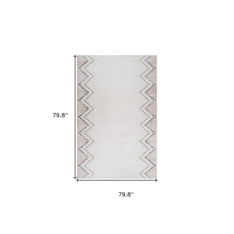 Distressed Abstract Modern Stain Resistant Woven Low Pile Durable Area Rug