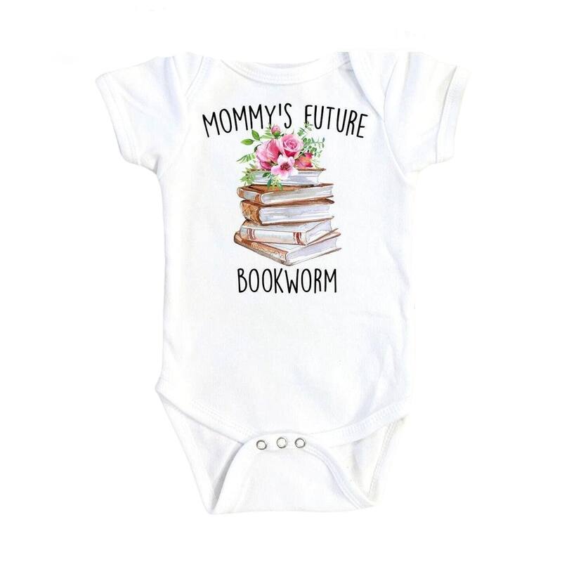 Book Mommy - Baby Boy Girl Clothes Infant Bodysuit Funny Cute Newborn - Natural - Newborn