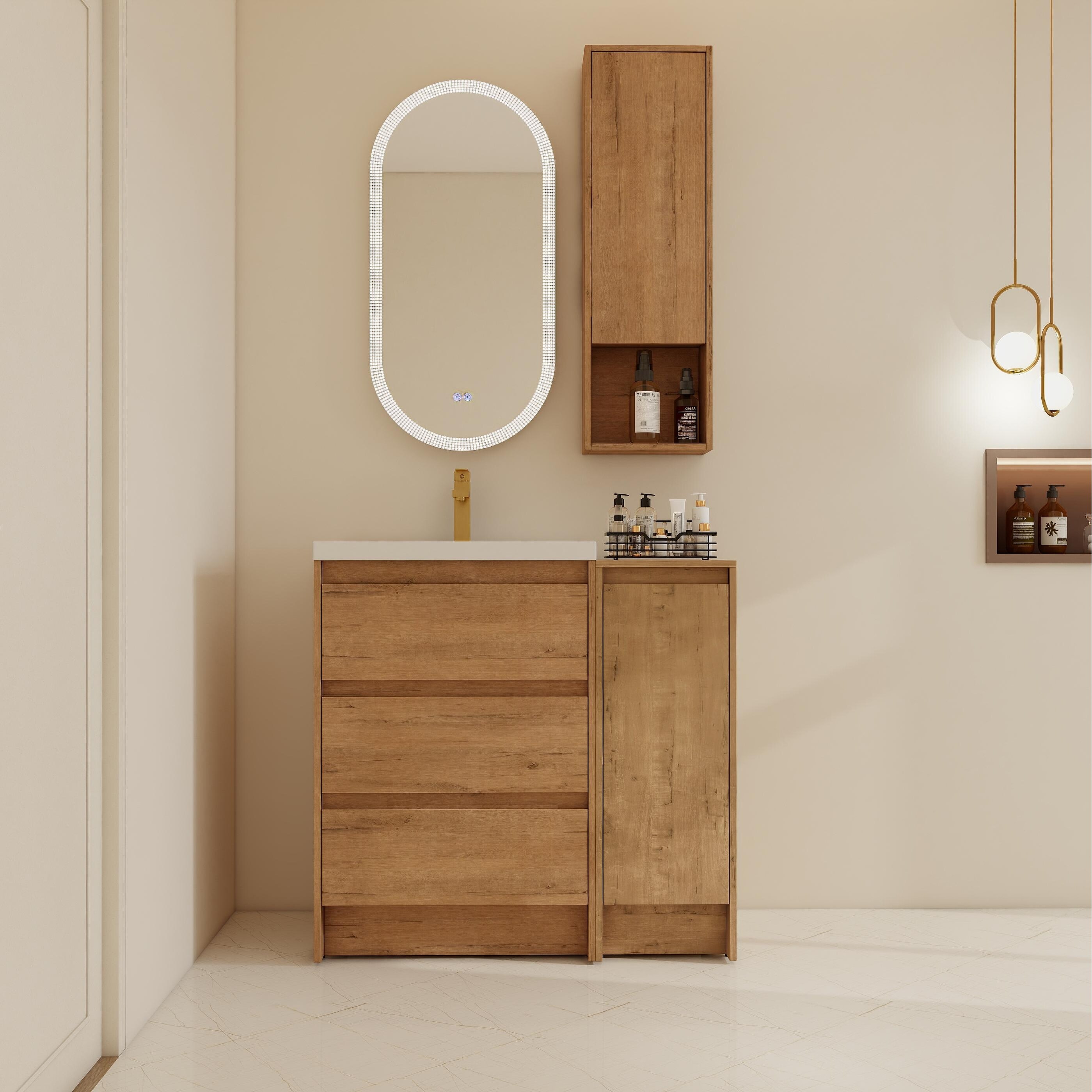 BNK 24''/36''/72'' Bathroom Vanity With Sink, Freestanding