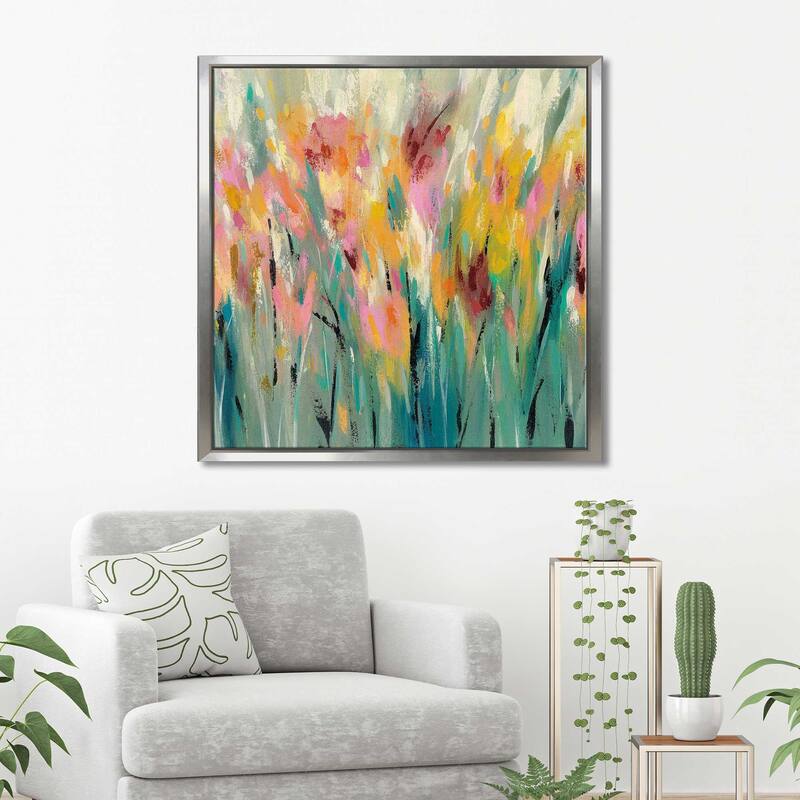 "Summer Garden Joy" Print on Floating Canvas