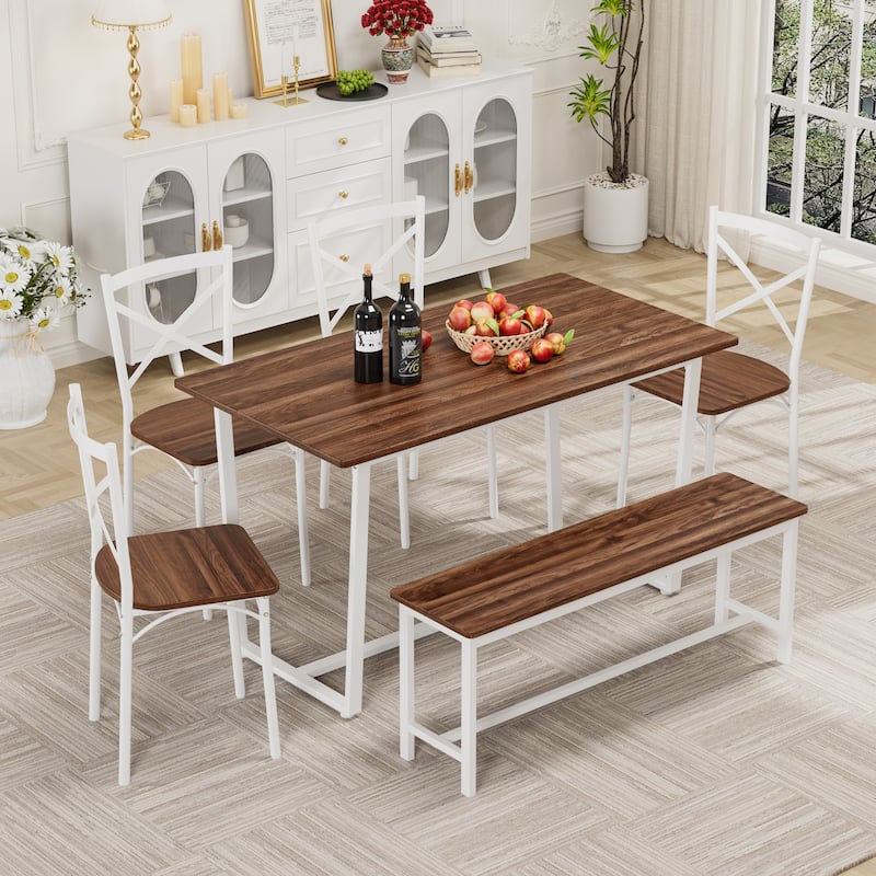 6 Pieces Dining Set 6-Piece Kitchen Table Set Perfect