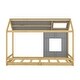 preview thumbnail 16 of 18, Twin Size House Bed with Roof and Window