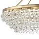 preview thumbnail 3 of 4, Calypso 8 Light Crystal Teardrop Vibrant Gold Chandelier - 40'' W x 25.75'' H - 40'' W x 25.75'' H