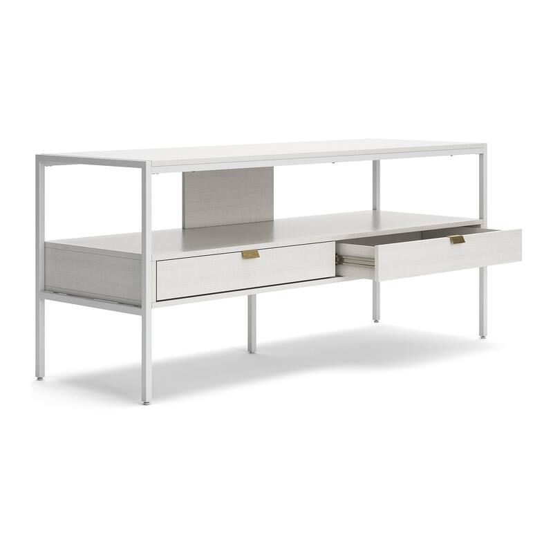 Signature Design by Ashley Deznee White 60" TV Stand - 60 inches in width