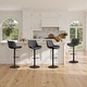 preview thumbnail 2 of 27, Art Leon Faux Leather Adjustable Swivel Barstool, Set of 4