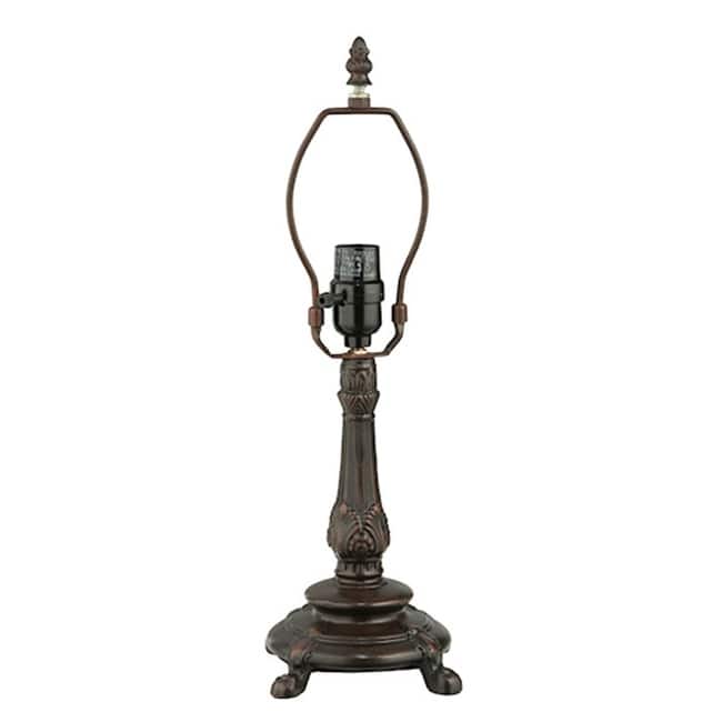 Meyda Tiffany 130097 9" Tall Lamp Base - Mahogany Bronze