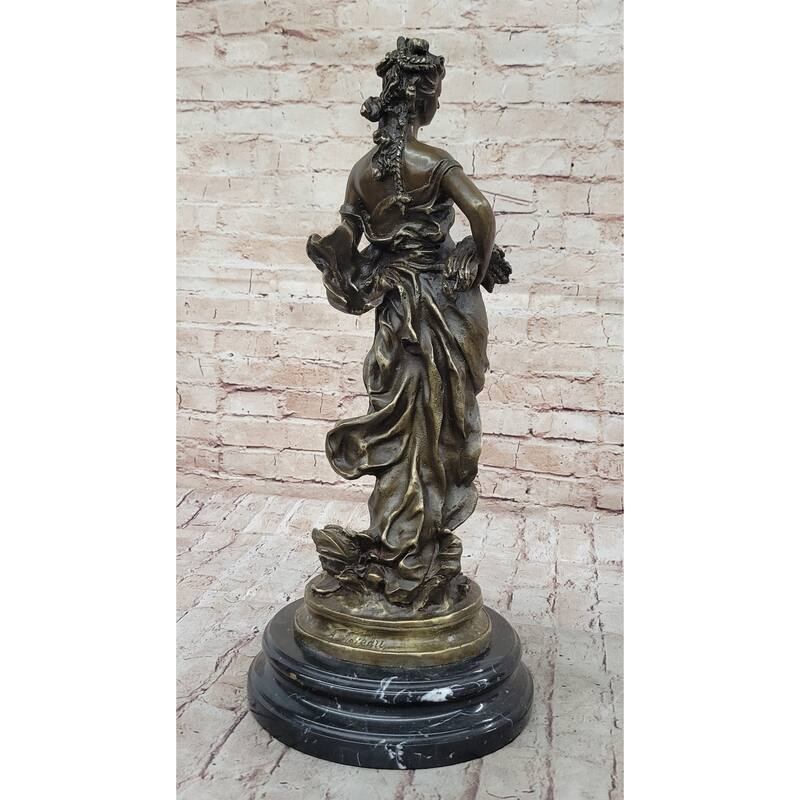 Antique Style Female Figure Bronze Statue Of Cybele Goddess Of Abundance