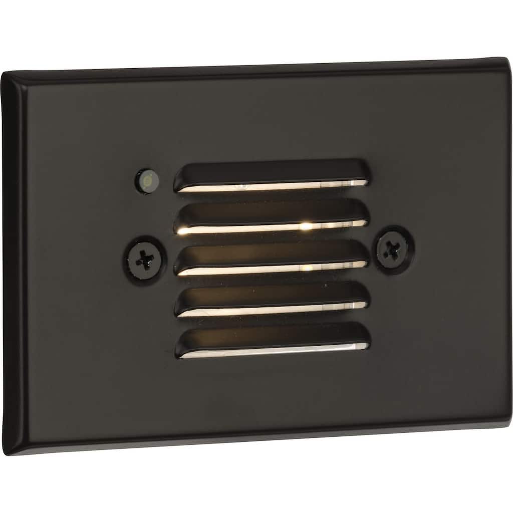 LED Indoor Outdoor Antique Bronze Integrated LED Wall or Step Light - 4.83 in x 1.5 in x 3.08 in