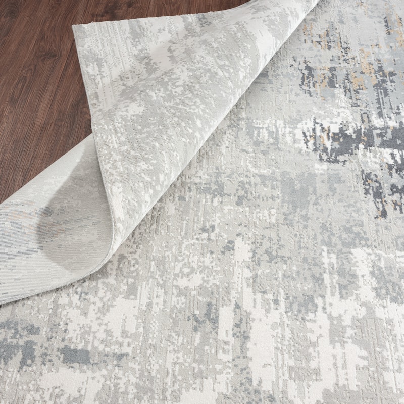 Abstract Grey Tones Area Rug