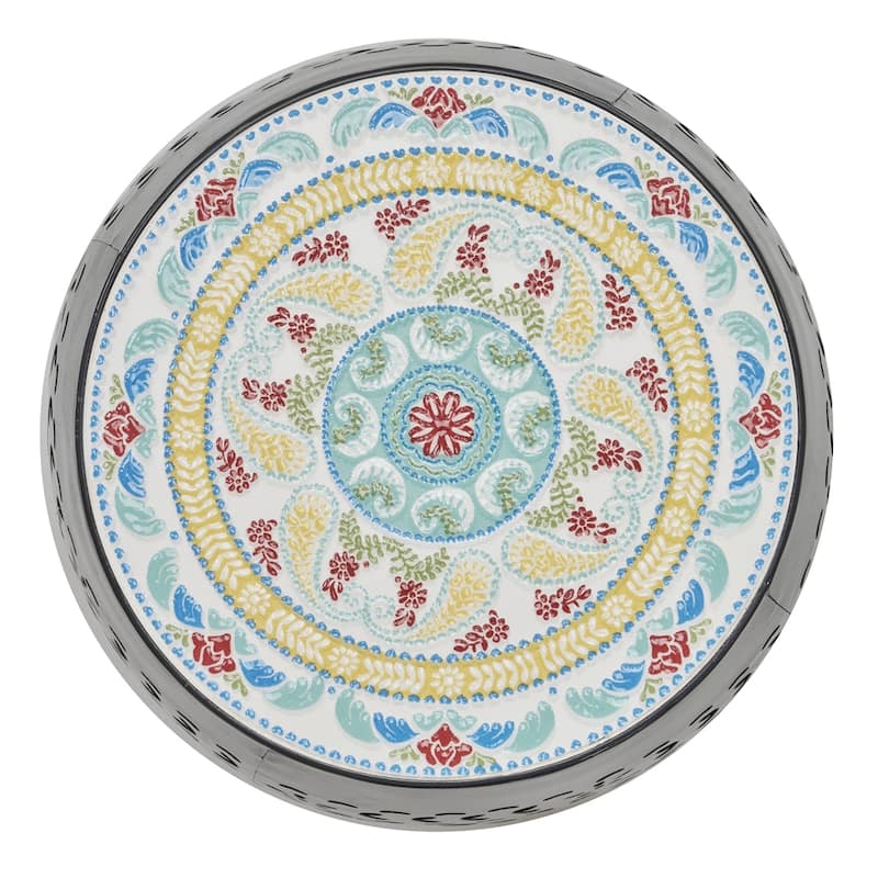 12" Metal Side Table