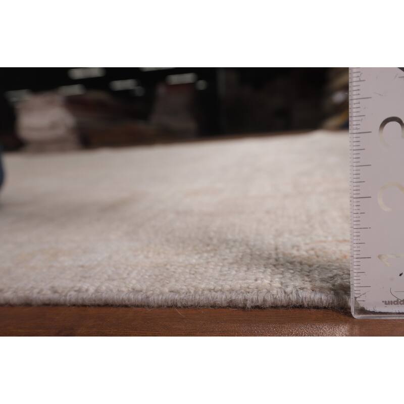 Oushak Vegetable Dye Area Rug Handmade Wool Carpet - 8'3"x 10'2"
