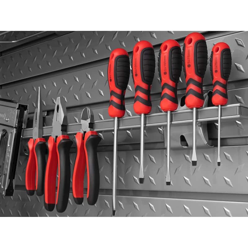 NewAge Products PVC Slatwall 12-Piece Accessory Kit