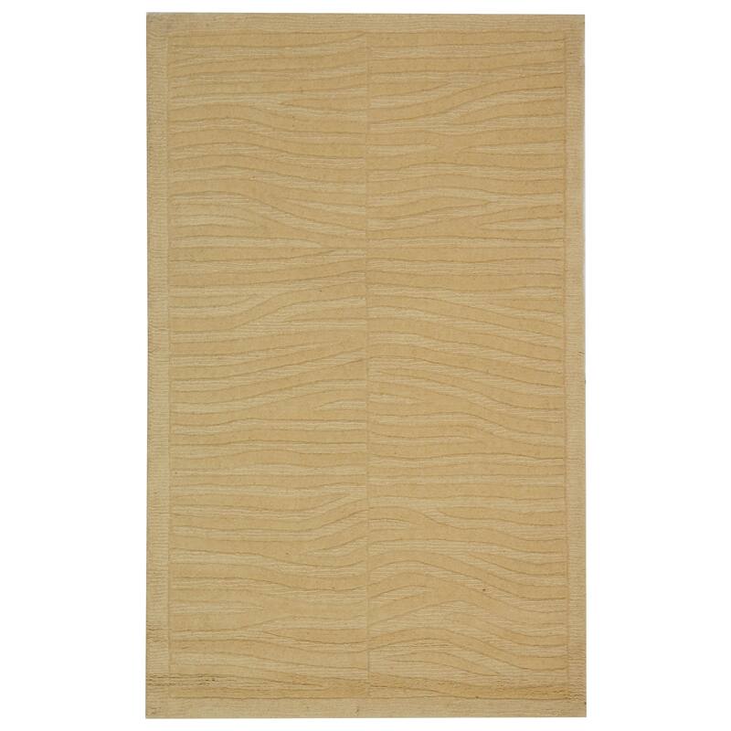 SAFAVIEH Handmade Impressions Annalise Modern Wool Rug - 4' x 6' - White - Runner/Rectangle