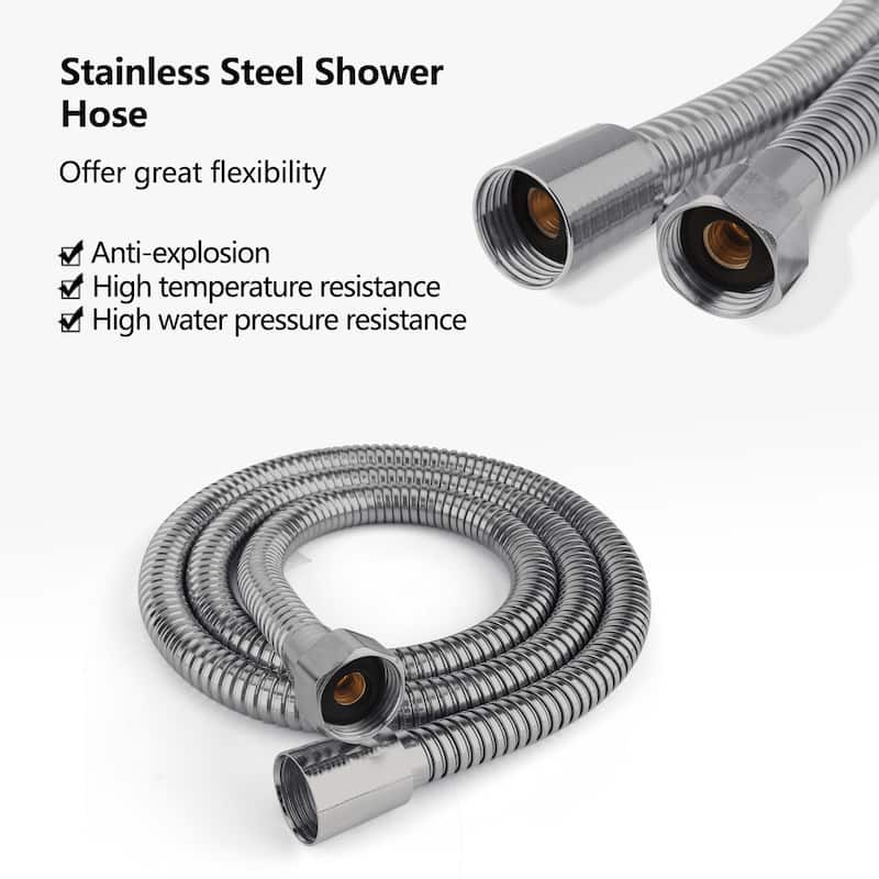 Topcraft Floor Mounted Bathtub Filler with Handheld Showerhead