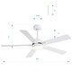 preview thumbnail 142 of 193, 42/48/52/56/60/65-IN LED Ceiling Fan with Light Kit and Remote(5/6/7/8-Blade)