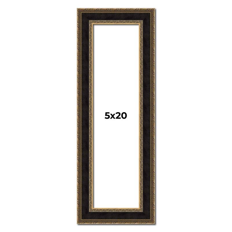 5x20 Frame Gold Antique Vintage Sold Wood Picture Frame | 1.75 Inch