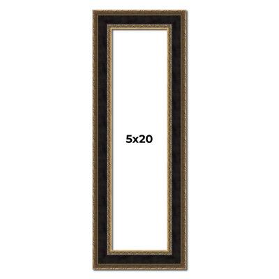 5x20 Frame Gold Antique Vintage Sold Wood Picture Frame | 1.75 Inch