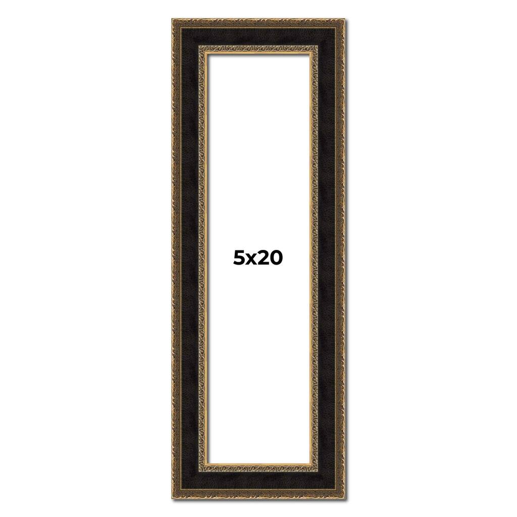 5x20 Frame Gold Antique Vintage Sold Wood Picture Frame | 1.75 Inch