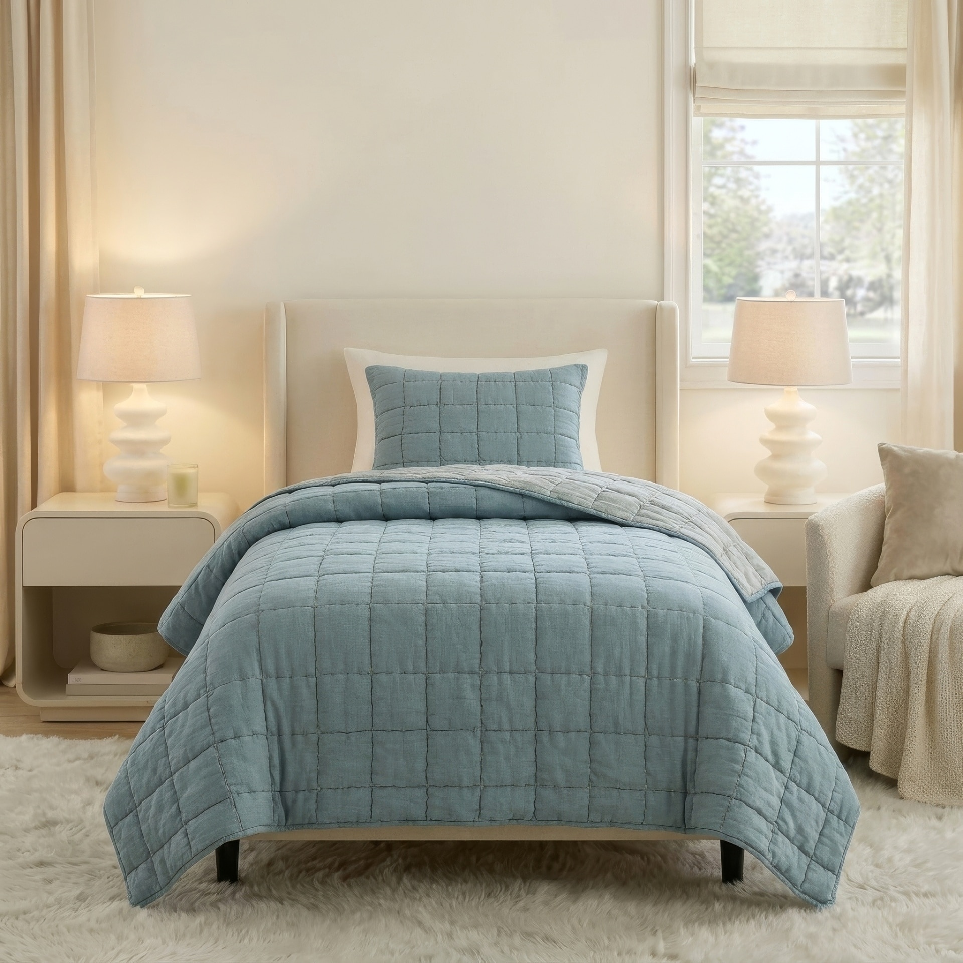 Spencer, Mineral, Twin, Quilt